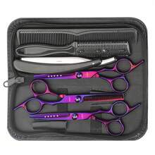 Hair Shears, Professional Hairstylist Scissors, Thinning Shears, Hair Blending Scissors, Razor Scissors, Professional Hair Salon Accessories - Multicolor - View 1