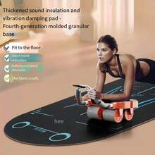 Ab Roller Mat, Fitness Training Mat, Abdominal Wheel Mat, Yoga Mat For Men, Thickened Shock-Absorbing Sound-Insulating Mat - Multicolor - View 3