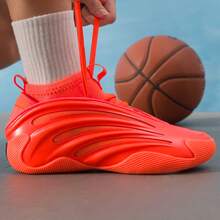 Adidas Harden Vol.9 Men's And Women's Comfortable Non-Slip Wear-Resistant Cushioned Mid-Top Basketball Shoes - Orange - View 3