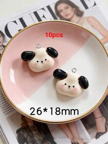 10/20/100pcs Cute Animal Puppy Elephant White Bear Pendant Charms DIY Handmade Keychain Bag Charm Accessories Decor - Multicolor - View 10