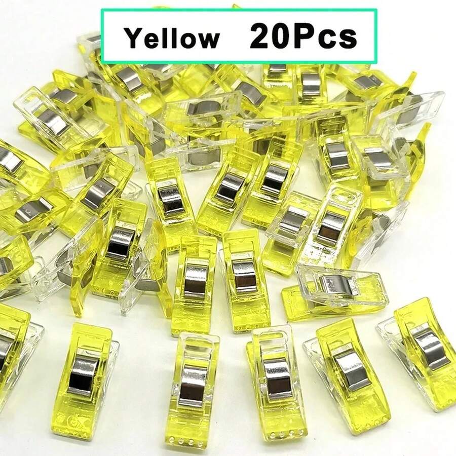 Garment Clips - 20 Yellow Pieces - View 1