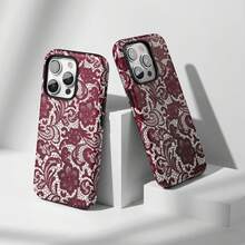 Advanced Striped Polka Dot Art Painting Pattern 2-In-1 Double-Layer Protective Glossy Film Phone Case Suitable For Apple 11, 12, 13, 14, 15, 16, 17 Series And  S21, S22, S23, S24, S25, S26 Series - Grey - View 7