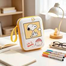 Snoopy 數據線收納袋 手機充電器 耳機 USB 隨身碟 CCD 相機包 便攜收納盒 硬幣包 - 彩色 - 查看 6
