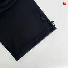 Adidas Pantalones deportivos casuales de corte holgado para hombre, pantalones cortos de punto cómodos con pierna recta ajustable, otoño/invierno, IT3968 - Negro - Ver 4