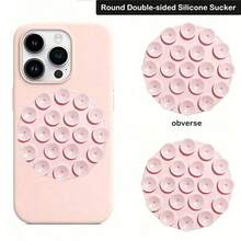 2pcs Round 19-Piece Silicone Suction Cup Thickened Adhesive Phone Stand Non-Slip Round Suction Cup - Multicolor - View 1