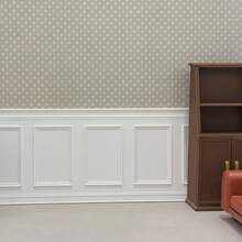 1pc Different Style Mini House Model Wall Accessory, Nordic Leisure Style Miniature Furniture, Made Of Durable Plastic, Can Be Freely Assembled And Connected, Important Material For Making Children's Exclusive Small Castle - Square Panel - View 3