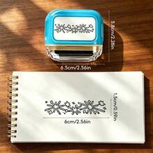 Self-Inking Roller Frame Stamp, Continuous Rolling Decorative Stamp, Vintage Pattern Stamp, Suitable For Diary, Scrapbooking, DIY Crafts - Planner Roller Series - View 12