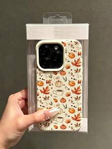 1 buah Casing Ponsel Tahan Benturan Motif Kopi Musim Gugur Vintage Fashion, Kompatibel dengan iPhone 18/18Pro/18ProMax/17/17Pro/17ProMax/16/16Pro/16ProMax/15/15Pro/15ProMax/14/13/12/11 - MultiWarna - View 4