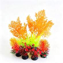 Artificial Aquarium Plants,Fish Tank Decor,Fish Tank Accessories Aquarium Decorations Plants, Fish Tanks Decoration Plants, Fish Tank Decor, Aquarium Decor Plastic Plants - Happy Aquarium - View 2