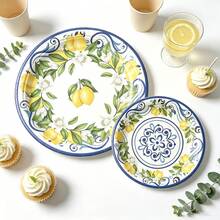 12/24pcs Paper Plates, Disposable Paper Plates, Charger Plates For Wedding, Party Plates, Bridal Shower, Adult Birthday Party, Bachelorette Party, Disposable Party Tableware Paper Plate Set, 7 Inch Paper Plates, 9 Inch Paper Plates, Dessert Paper Plates, Dessert Paper Plates - Multicolor - View 2