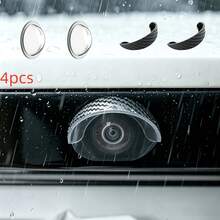[Camera Rain Guard + Camera Lens Protector]Car Panoramic Camera Protective Cover, Rearview Camera Lens Guard, Dustproof, Scratch-Resistant, Shock-Resistant, High Definition And High Transparency, Does Not Affect Visibility, Suitable For Sedan And SUV Models, Vehicle Accessories - A - View 11