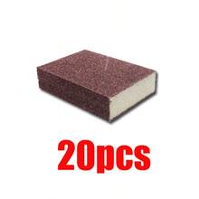 5pcs/20pcs Heavy Duty Sandpaper Magic Sponge Scrubber Set - Non-Electric Descaling And Rust Removal Detergent, Dish And Cookware Stain Remover, Plastic Material, Kitchen Stove Cleaning Pad, Stain Removal Pad | Ergonomic Grip Sponge | Plastic Detergent - Carborundum - View 9