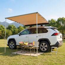 Soonbuy SUV & Truck Roof Rack Awning,Retractable Side Sun Shade, UV50+ 600D Oxford Waterproof Canopy, Adjustable Aluminum Poles, Outdoor Car Shelter With Storage Bag - 59.06x78.74 Inch - View 7