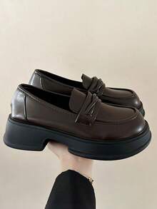 Women Loafers Shoes - Brown - View 9