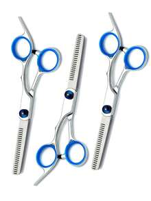 2pcs/1pc Professional Hair Scissors And Trimmer Set - Stainless Steel Black Gold Hair Scissors Set With Styling Comb, Ergonomic Design Salon Grade Home Haircutting Tools, Perfect Gift For Hairstylists - Multicolor - View 16