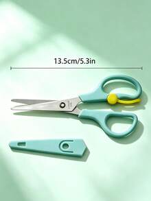 Precision Stainless Steel Mini Scissors - Straight Point Design, Essential For Crafts And Travel, With Protective Cover. Suitable For Embroidery, Fine Paper Cutting, Thread Trimming; Multi-Functional Office And Sewing Tool, Suitable For Crafts, DIY Projects And Daily Use. Ideal For Students And Tailors, Perfect Gift For Back To School Season. Sewing Supplies. - Model B - View 2