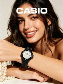 CASIO Women's Fresh Minimalist Watch Collection, 100m Water Resistant, Colorful Plaid Resin Strap, Student Commute Shock-Resistant Sports Quartz Watch - one-size - View 6