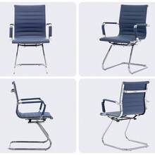 WAHSON OFFICE CHAIRS 8PCS PU Leather Office Chair Metal Frame Conference Chair For Meeting Room/Reception Area - 藍色八把 - 查看 7