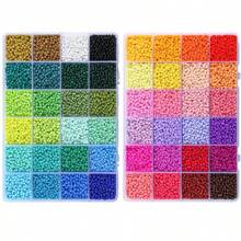 3mm Beads Material Kit 24-Grid Seed Bead Set, New Colorful Multi-Combination Solid Color Seed Bead Set For Jewelry Making, Suitable For Creative Handmade DIY Beaded Bracelets, Necklaces, Bags, Pendants, Women's Beach Accessories, Halloween Decorations - Multicolor - View 8