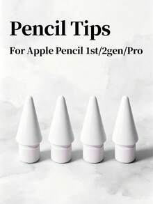 Upgraded Replacement Tips Compatible With Apple Pencil, Mix Metal Tips Compatible With Apple Pencil 2nd Generation/ 1st Gen/USB C/Pencil Pro Tips(4 Packs) - Multicolor - View 3