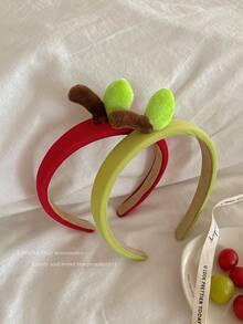 2pcs Apple Headband Cute Adorable Hairband For Washing Face Women Creative Cartoon Girl Photo Prop Hair Accessory Hair Clip - Multicolor - View 6