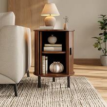 Sideboard Brown 48 X 48 X 65 Cm - Walnut - 查看 4