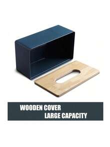 1Pc Rectangular Covered Tissue Box, Tissue Holder Tabletop Organizer For Bathroom Vanity, Closet, Nightstand, Living Room & Office, Dorm Essentials, Back‑To‑School Student Gift, Home Kitchen Decor, Halloween Gift For Apartment Hotel Wedding Party - Multicolor - View 9