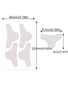 Self-Adhesive Sleep Forehead Patch, Reusable Elastic Facial Patch (Also Suitable For Full Face), Washable And Re-Stickable, Portable And Compact, Suitable For Daily Use And Travel, Neutral Style, Chin Strap, Face Mask - Multicolor - View 4