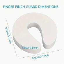 YITAPE Kids Door Stoppers 16pcs Door Guard Anti-Pinch Protection Door Protector Baby Finger Guard Foam Children Door Lock Wide Pet Protection - A - View 7