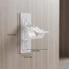 Penjepit Batang Transparan Tanpa Pengeboran, Cocok untuk Kamar Mandi, Dapur, Kamar Tidur, Balkon, dan Ruang Lainnya, Perekat Kuat, Tidak Merusak Dinding, Daya Tampung Beban Stabil, Tidak Mudah Jatuh, Desain Tersembunyi dan Estetis - View 6
