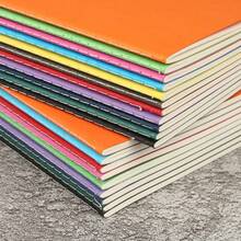 Cuaderno A5 con paleta de colores suaves y diseño de líneas de coche - Cuaderno - Ver 4