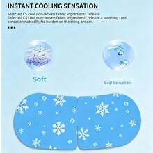 10pcs Cool Eye Masks, Refreshing And Comfortable, Hangover Eye Masks, Disposable, Elastic Ear Straps With No Pressure On Ears, Relieves Eye Fatigue, Suitable For Office Workers, Night Owls And Students - Multicolor - View 3