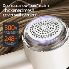 Upgraded Portable Multifunctional Wool Ball Trimmer, Electric Fabric Remover, Portable Wool Remover, Powerful Motor With LED Intelligent Digital Display Screen, Suitable For Clothing, Bedding, Carpets, Sofas, And Dry Clothes Stores! - Multicolor - View 10