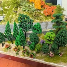 1.18-4.72inch Landscape Trees Miniature Tree Sets For Railway Micro-Scenes / HO N Scale Models - As Photos - View 3