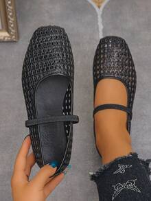 Black Bow Print With Black PU