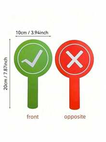 Double-Sided Handheld Response Cards "Correct" And "Wrong" Signs, Handheld Voting Paddles, Answer Boards, Suitable For Classroom Interactive Teaching Props, Family Games, Interactive Learning Activities, Team Building Voting, Back To School Season - Correct Or Incorrect - View 8