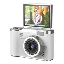 1080P HD bärbar digitalkamera för fotografering och videofilmning, autofokusfunktion, hög pixelupplösning, bildstabiliseringsteknik, 180° vridbar skärm, 8x digital zoom, inbyggt 800mAh uppladdningsbart batteri - Visa 16