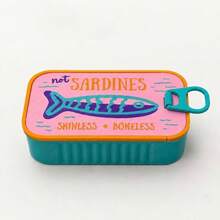 Creative Sardine Can Portable Jewelry Box, Fish Bone Necklace Anti-Tangle Storage Box, 1 Jewelry Box + 2 Fish Bones, Travel Mini Ring Earring Jewelry Organizer, Travel Jewelry Organizer Box, Portable Jewelry Storage Box, Suitable For Gift Or Personal Use, Travel Essential - Multicolor - View 10
