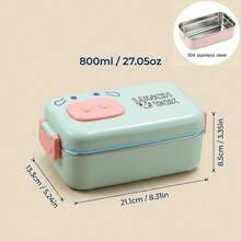 304 Stainless Steel Lunch Box, Bento Box Adult, School Student Metal Lunch Box, Japanese Bento Box, Cutel Food Containers With Lids, Small Lunch Containers - Multicolor - View 25