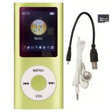 yesido 高端时尚多功能MP3播放器：无损音质，1.8英寸液晶屏，超薄便携 - 銀色+32GB記憶卡 - 查看 16