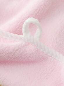 1/5件 9.84"*19.68" 卡通動物刺繡珊瑚絨手巾，超柔軟高吸水臉巾，附掛環，便攜，多色，可重複使用，適用於浴室、洗臉、卸妝、廚房、返校宿舍 - 彩色 - 查看 10