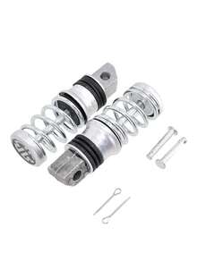 Motorcycle Pedal Electric Vehicle Aluminum Alloy Foot Pad Rear Foot Rest Rear Seat Spring Foot Rest Modification Accessories - Spring-loaded Pedal - View 5