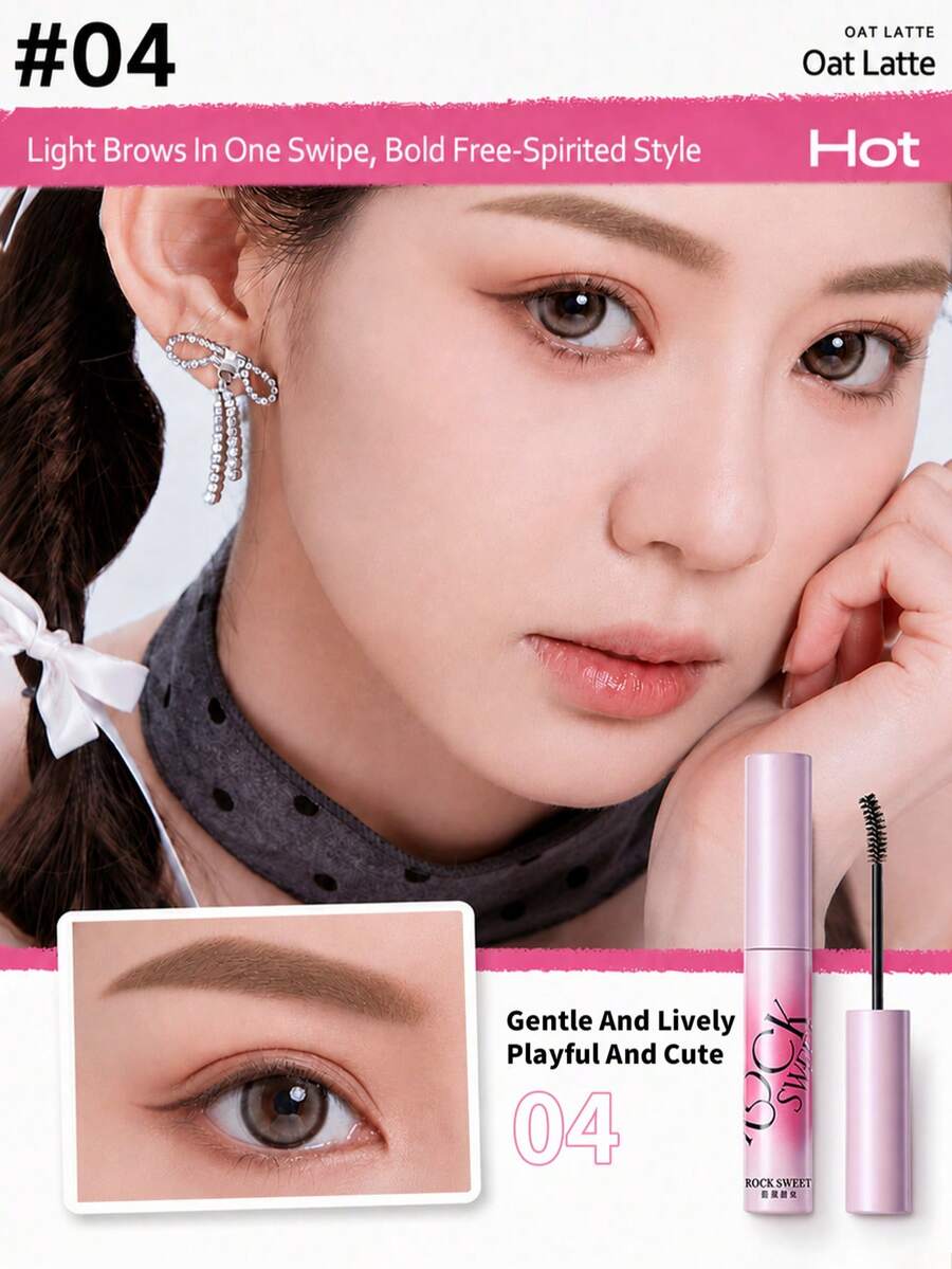 ROCK SWEET Velvet Eyebrow Gel - Waterproof, Long-Lasting, Quick-Drying, Smudge-Proof, Creates Natural Fluffy Brow Look (Perfect Gift)