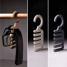 1pc Extra Long & Wide 5-Slot Closet Storage Hook, Plastic Material Scarf Tie Belt Organizer Rack, Multi-Color Options, No-Drill Installation, Ready To Use, Say Goodbye To Searching Hassle, Improve Storage Efficiency, Home Closet Organization Best-Seller - View 9