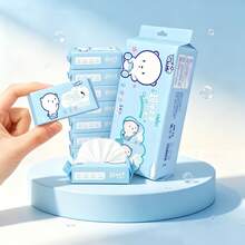 Portable Mini Wet Wipes Pack, Personal Hand & Mouth Cleaning Tissue Paper And Wet Wipes For School, Travel, Outdoor Use - Multicolor - View 1