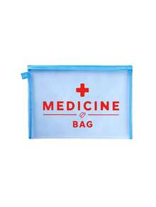 Bolsa de maquillaje de malla con texto "Medicina", bolsa de almacenamiento portátil, bolsa de cosméticos, bolsa de cuidado de la piel, esencial de viaje, suministros de dormitorio, regalo nupcial, regalo del Día de la Madre, regalo de cumpleaños, regalo para amigos y maestros, bolsa de almacenamiento de medicamentos, bolsa de almacenamiento de baño, bolsa de almacenamiento de joyas, bolsa de almacenamiento de brillo labial y maquillaje, bolsa de artículos de tocador de dormitorio estudiantil, regalo para esposa, familia, amigos, colegas - Multicolor - Ver 20
