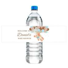 UNICCUT 30pcs Customized Cute Teddy Bear Water Bottle Label Stickers For Baby Shower, Baptism, Birthday, Christening, Personalized Gender Reveal - Multicolor - View 11