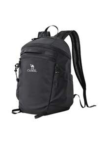 CAMEL CROWN Unisex Commute Backpack, Lightweight Mini Rucksack For Travel, Student School Bag, Outdoor Hiking & Mountaineering - Phantom Black - View 1