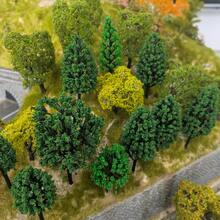 1.18-4.72inch Landscape Trees Miniature Tree Sets For Railway Micro-Scenes / HO N Scale Models - As Photos - View 7
