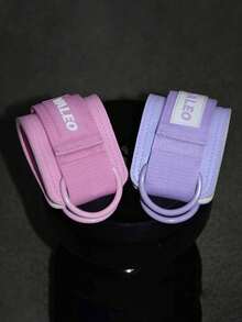 1pc,VALEO Fitness Ankle Straps For Cable Machine, Adjustable D-Ring Ankle Cuffs With Soft Padding, Leg Exercise Ankle Wrist Support For Glute Kickbacks, Hip Abductors, Gym Workout Leg Training For Women & Men - Multicolor - View 3